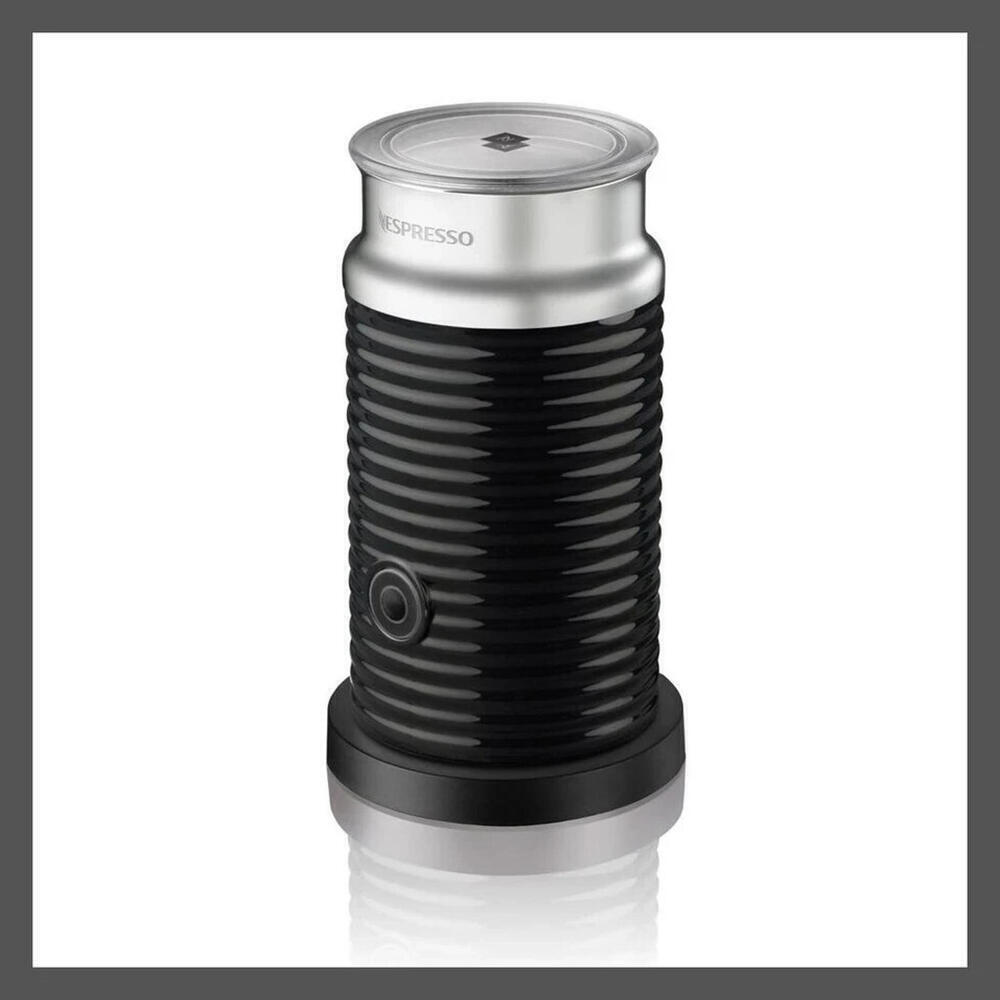 Nespresso 8 fl oz Milk Frother One-Touch Non-Stick Black Aeroccino 3